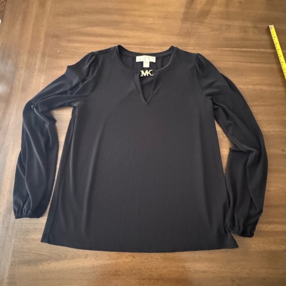 Michael Kors Black Long Sleeve Blouse Small